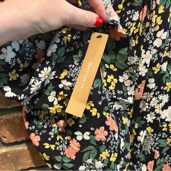 Reformation Black Floral Mini Dress - Picture 10 of 11